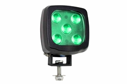 25W Compact Green LED Spotlight - 2250 Lumens - 9-60VDC - Type E Forklift Spotlight - IP67