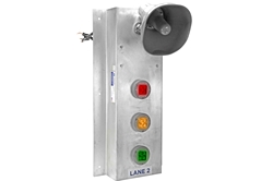 36W LED Colored Signal Stack Light w/ Signal Horn - 3 Colors - 24VDC - NEMA 4X - Corrosion Resistant - IP68