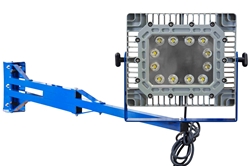 100 Watt Explosion Proof C1D1 LED Switch Blade Dock Light - 6' Pivoting Aluminum Arm - 10,000 Lumens