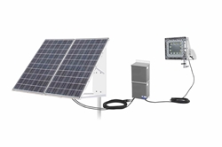 150W Hazardous Location Solar-powered LED Fixture - C1D2/C2D1 - 24V - Slip Fit Yoke Mount - 40' 12/2 SOOW Cord