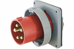 IEC 60309 Waterproof Inlet, 20 Amps 3P+N+E, 480/277V 3PH 4P5W, Pin & Sleeve, IP67