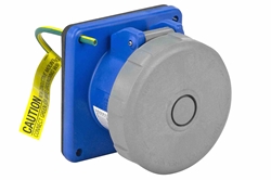 IEC 60309 Waterproof Receptacle, 30 Amps 2P+E, 250V 1PH 2P3W, Pin & Sleeve, IP67