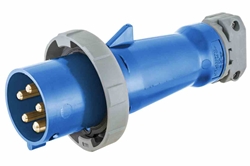IEC 60309 Waterproof Plug, 100 Amps 3P+N+E, 208/120V 3PH 4P5W, Pin & Sleeve, IP67