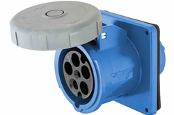 IEC 60309 Waterproof Receptacle, 100 Amps 3P+N+E, 208/120V 3PH 4P5W, Pin & Sleeve, IP67