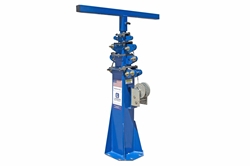 11' Five Stage Fixed Mount Telescoping Light Mast - Extends to 11 Feet, Collapses to 4 Feet  - 300 lbs Payload Cap
