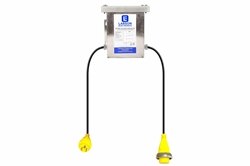 1 Phase Buck & Boost Step-Up Prewired Transformer - 208V Primary - 240V Secondary - 43.9 Amps - 50/60Hz - (2) 2' 6/4 SOOW Whips - CS6365C Plug - CS6364C Connector