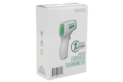Medical Grade Infrared No-touch Thermometer -  Backlit LCD Screen - (2) AAA Batteries (Not Included)