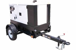 11 kW Portable Generator on Trailer – 240V 50 Hz – Diesel Engine - 110G Fuel Tank
