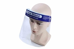 Face Shield - Splash Protection - Polycarbonate Construction - Anti-Fog - Reusable - Flexible
