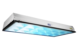 97.5W 2X4 Recessed Troffer Mount Germicidal UV-C Fixture - 120/277V AC - (3) T8 Fluorescent Lamps - kill 99% of viruses - MS
