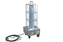 Portable Industrial UV Sanitation Light - Kills 99% of Viruses - 500 sq.ft. Area - (4) UVC Lamps - Digital Timer - 25' SOOW Cord