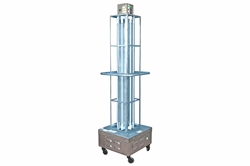 Autonomous UV Sanitation Robot - Kills 99% of Viruses - 8000 sq. ft. Area - 304 Stainless Steel - 15' Cord - Digital Timer