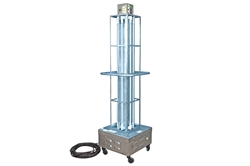Industrial Portable UV Sanitation Cart - Kills 99% of Viruses - (4) UV Lamps - 304 Stainless Steel - 50' Cord