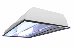 40W 1X2 Recessed Troffer Mount UV Sanitation Fixture - 120/277V AC - (1) Far-UVC Excimer Lamp - Kills 99% of Viruses