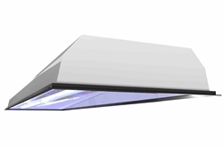 80W 1X4 Recessed Troffer Mount UV Sanitation Fixture - 120/277V AC - (2) Far-UVC Excimer Lamps - Kills 99% of Viruses
