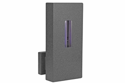 18" Far-UV Sanitation Wall Sconce Light - (1) 40W 222nm Excimer Lamp - Aluminum/Indoor Use