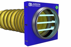 UV Air Sanitizer for Inline Fan - (3) UVC Lamps - 1000 CFM - Powder Coated Aluminum, 50' Cord - N3R