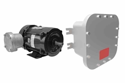 1 HP Explosion Proof Motor - Class I, II - 12V DC - 1700 RPM - C-Frame/Foot Mount - NEMA 56HC