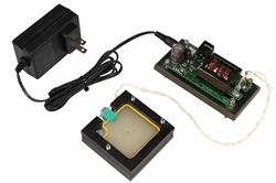 10W Far UV Microplasma Board - (1) 10W Microplasma Board, 222 nm UVC Sanitation - Delrin Mount - Power Supply w/ 120V Plug