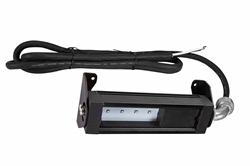 1W Low Profile Ultraviolet LED Light - Low Voltage UVC Linear Fixture - 6.8" Long - Low Profile Wiring Elbow