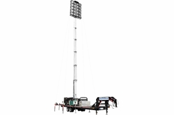 *RENT* 100' Hydraulic Megatower™ Light Plant - 33' Trailer - (20) LED Fixtures - 1,350,000 lms - 480V 1PH