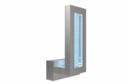18" Far-UV Sanitation Wall Scone Light - (1) 40W 222nm Excimer Lamp - Aluminum/Indoor Use - Timer / Motion Sensor