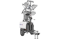 25' Telescoping Mobile Security Light Tower - 7.5 kW Diesel Generator - 4 MH, 4 Cameras - 2TB NVR - WiFi Access Point
