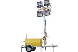 *RENT* 12,000 Watt, Water Cooled Diesel Generator - 30' Telescoping Tower - 4, 1000W Metal Halide