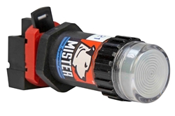 12mA Explosion Proof LED Pilot Light - Class I, II, III - 120V AC/DC, Short Barrel - White - TB - N4X