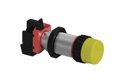 12mA Explosion Proof LED Pilot Light - Class I, II, III - 120V AC/DC, Long Barrel - Amber - TB - N4X