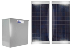 Remote Mount Solar Charge Control Kit - (22) Panels, (90) Li-ion Batteries, (5) Charge Controllers, (18) Mounting Kits - N3R Enclosure