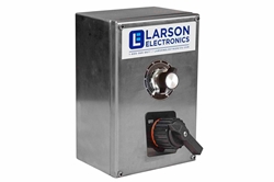 0-10V Rotary Dimmer w/ 3-Way On/Off Switch - Single Pole Double Throw - 316 Stainless Steel - NEMA 4X