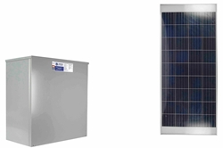 Remote Mount Solar Charge Control Kit - (1) Solar Panel, (3) Li-ion Batteries, (1) Charge Controller, (1) Mounting Kit - N3R Enclosure
