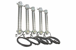 Explosion Proof Low Profile LED String Lights - 5 Lights - 27,000 Lumens - C1D1/C2D1
