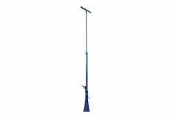 14 Foot Telescoping Light Mast - 8-14' Fold Over Light Tower - 360° Rotating Boom - High Mast Light