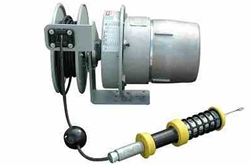 Explosion Proof Fluorescent Hand Lamp & Cord Reel - Class 1, Div. 2 - 50' 12/3 SOOW Cord