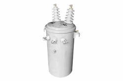 75 kVA Utility Pole Mount Transformer - 12470V Delta Primary - 480Y/277 V Wye-N Secondary - Aluminum