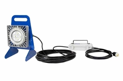 50W Portable Explosion Proof LED Light - Inline 120-277V to 24V DC Transformer - 50' SOOW Cord - C1D2 / C2D1