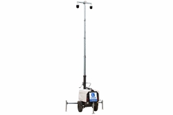 25' Telescoping Mobile Security Tower - 7.5 kW Diesel Gen - 2 Cameras - 2TB NVR - Router/4G Hotspot