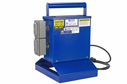 Temporary Transformer - 1000 VA - Converts 480V AC to 120V AC - (2) 20A T-Slot GFCI Duplex Outlets