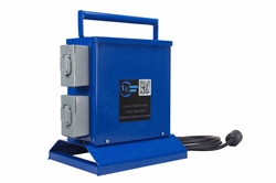Temporary Transformer - 2000 VA - 480V AC to 120V AC - (2) 20A GFCI Duplex Outlets - L16-20P Plug