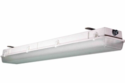 84W Hazardous Location Light Emergency Backup Fixture, Non-Metallic, 3 LED Lamps, Motion + Day/Night Sensor, Corrosion Resistant, Marine Application, C1D2/C2D2
