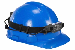 Work Area Dual LED Headlamp - Spot/Flood, (3) AA Batteries, Rubber Strap - IPX7
