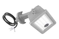 50W Hazardous Location Integrated Low Bay LED Fixture - C1D2, C2D1 - 12-24V AC/DC 50/60 Hz - 7,600 lms/25D Stanchion Mount - IP66/Field Serviceable