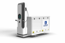 Temporary Electric Vehicle Charging Station w/ 30kW Diesel Generator - 240V 1-phase, (1) 80A Level 2 Charger - Skid Mount