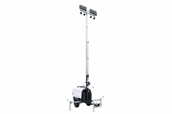 25' Telescoping Mobile Security Tower - 6 kW Diesel Gen - 4 LED Lamps - 4 Cameras - 2TB NVR