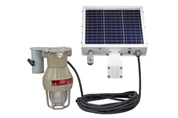 Solar Power LED Explosion Proof Light - C1D1 - Strobe/Steady Burn - 30' 12/2 SOOW - Slip Fit Mount - 24 Hour Runtime