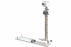 13.5' Vehicle Roof Mount Pneumatic Mast - 12V DC Power Supply - Remote Control - Built-In 12 V Compressor - (2) CAT5e Network Cables, (1) RF58 Coax Cable