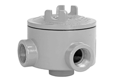Explosion Proof Junction Box, 1-1/4" NPT Hubs, (3) Ports, Type L-J Conduit Body, Power Coated Aluminum, C1D1 C2D1