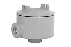 Explosion Proof Junction Box, 2" NPT Hubs, (2) Ports, Type E-J Conduit Body, Coated Aluminum, C1D1 C2D1
